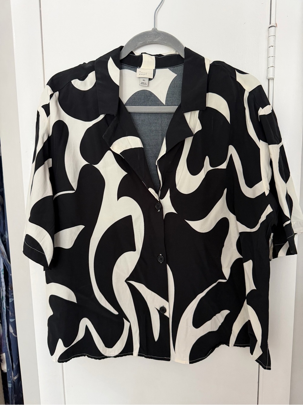 a new day *2 piece set* Black and White Abstract Print XL